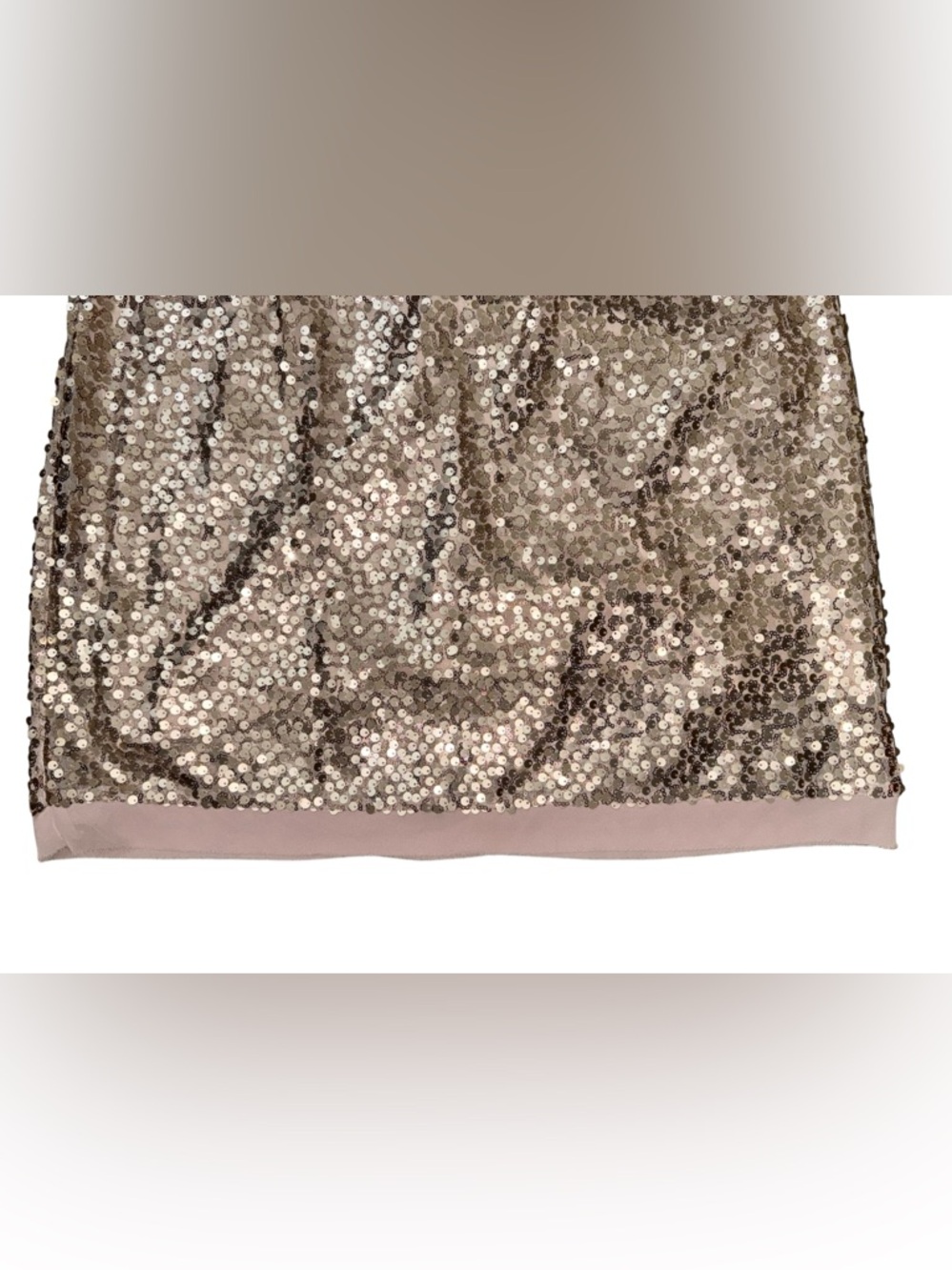 Vince Camuto Women's Rose Gold Sequin Sleeveless Shift Dress, Size 16 - Picture 6 of 10